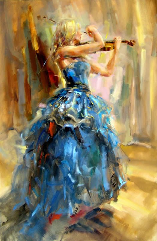 Anna Razumovskaya Dancing With a Violin 2